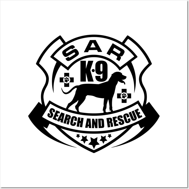 K-9 Search and Rescue Wall Art by Nartissima